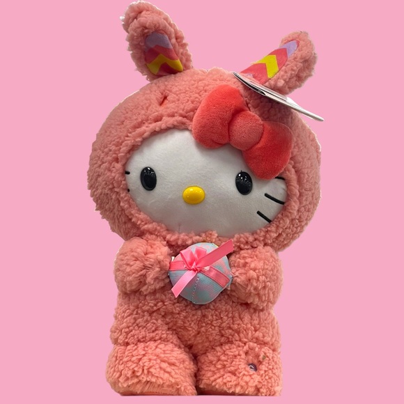 Last One! 🆕 Sanrio Hello Kitty Pink Plaid Bunny Animated Side Stepper - Picture 2 of 5